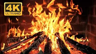 🔥 A Cozy Christmas Night Fireplace 4K &bull; Gentle Crackles for Rest & Relaxation