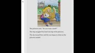 Volunteer Michael reads 'The Sunshine Princess and the Stinky Dog'