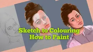 #Portrait #sketchandpaint #Howtopaintportrait