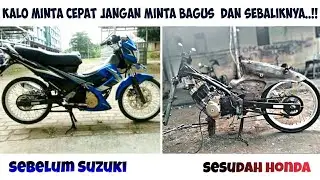 KADES Alastlogo modif SatriaFU jadi C70 Custom 2 hari nonstop | proses mulai Nol - selesai
