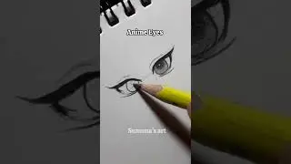 How to draw Anime Eyes tutorial #drawing #howtodraw #tutorial #eyes #art #shorts