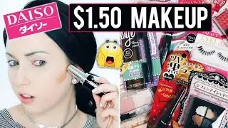 FULL FACE TESTING DAISO $1.50 JAPANESE MAKEUP! First Impressions