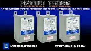 1-Phase Buck/Boost Step-Down Transformer - 252V Primary - 240V Secondary - 65.63 Amps - 50/60Hz