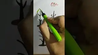 Different Seasons Tree Art  🌲🌴🌳 #shorts #art #satisfying