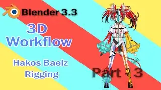 Hakos Baelz 3D Modeling Timelapse - Part 3 (How to easily rig VTuber models using Auto Rig Pro)