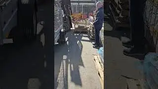 Forklift Truck Block Grab Action