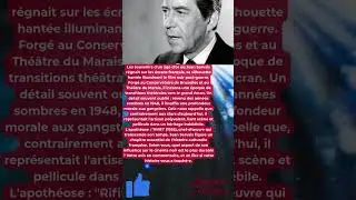 Jean Servais : De l'ombre &agrave; Rififi &mdash; Parcours impr&eacute;vu.