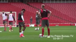 Arsenal Full Training session pre Arsenal vs Chelsea Community Shield 2017