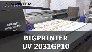 BIGPRINTER UV2031GP новая модель планшетного УФ принтера / new model of flatbed printer