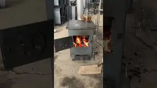 Large wood-burning stove for home and rural use # Latest indoor heating stove#ruralLatest model 😱🔥