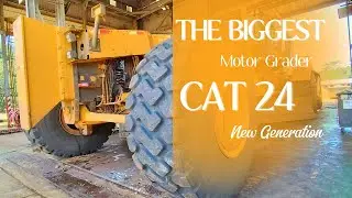 Cat 24 Motor Grader Terbesar di Dunia versi CAT, ada di Indonesia