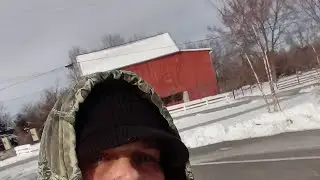 Woods walk  at 3rd battle of Winchester trail#dailyvlog #snow #hiking  #spooky #battlefield