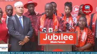 Fred Matiang&rsquo;i Announces Former Jubilee Secretary-General Jeremiah Kioni as Deputy Party Leader