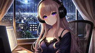 Lofi: Midnight Rain for Deep Focus | Dark Rain Ambience for Long Focus Sessions