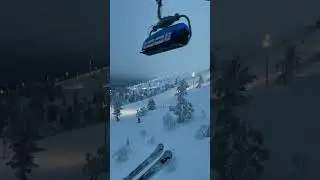 Night skiing in Lapland 🇫🇮🇫🇮🇫🇮