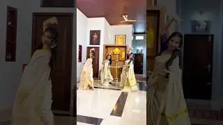 Dancing to the rhythm of Kerala's tradition🌿✨🌼 #dance #dancecover #onam #groupdance