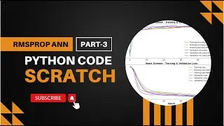 Heart disease detection with RMSprop Artificial Neural Network (ANN) Python Code from scratch