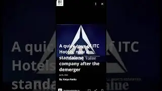 ITC DEMERGER ANNOUNCEMENT #ITC #ITC HOTELS #stockmarket #tradereducation