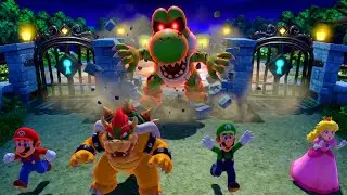 【スーパー マリオパーティ ジャンボリー】 宿命の対決ふたたび！マリオ・ルイージ・ピーチが魔王クッパに挑む (たつじん)