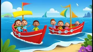 Three Little Boats Float on the Sea | Funny and Fun Kids Nursery Rhyme Animation