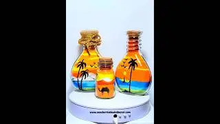 homedecor Sand Art Bottle #homedecor #art #love #sandart #corporategift #gift made in India 🇮🇳