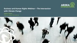 Business and Human Rights: The Interconnection with Climate Change Webinar