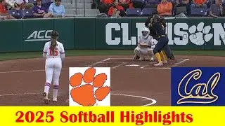 California vs Clemson Softball Game 3 Highlights 3 29 2025
