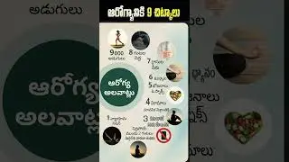 9 - 1 Rule For Health | Telugu Health Tips #ytshorts #healthylifestyle #healthyeating