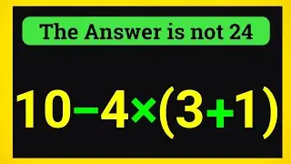 Most people Get This Simple Maths Question Wrong ! 