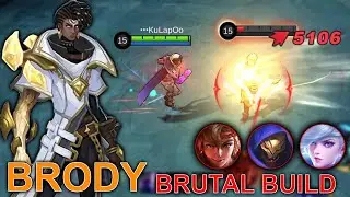 MANIAC! BRODY NEW BRUTAL BUILD | BRODY BEST BUILD | MOBILE LEGENDS