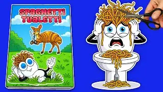Making ITALIAN BRAINROT Game Book 🍝📚 (➕ Spaghetti Tualetti Squishy Surgery) DIY 브레인로트 밈