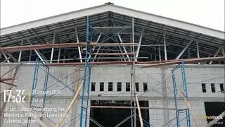 Pasang Rangka Segi Tiga Bubungan, Acian Dinding Hari Ke 51 SPPG BGN Bone Tua