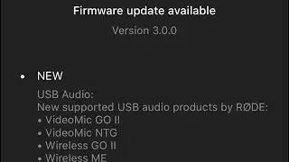 Leica Q3 43 + Rode VideoMic NTG. External Mic firmware update!
