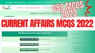 CSS 2022 Current Affairs Solved MCQs Quiz | CSS MCQs 2022 | CSSMCQs com