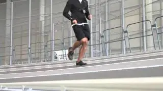 Advance runner tests out new Ocean Breeze indoor track