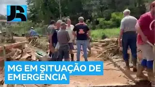 Mais de 40 municípios de Minas Gerais estão em situação de emergência após fortes chuvas