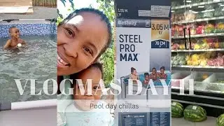 VLOGMAS DAY 11 | POOL DAY AND CHILL | SOUTH AFRICAN YOUTUBER 