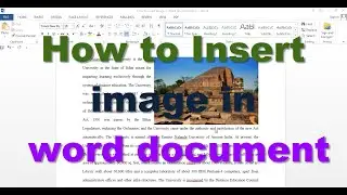 How to Insert image in word document