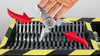 Experiment Shredding Cool Led Fidget Spinner And Toys | The Crusher
