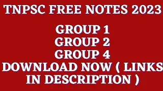 TNPSC EXAMS MATERIALS PDF ALL COMBINED FREE DOWNLOAD 2023 || LINKS IN DESCRIPTION !!!