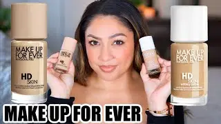 Обзор тонального крема MAKE UP FOR EVER HD Skin Hydra Glow Foundation и MUFE HD Skin || Тест на нанесение и стойкость