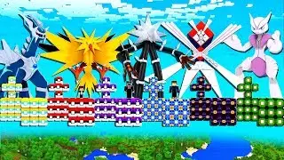 6 ILHA LUCKY PIXELMON KARTANA VS MEWTWO VS DIALGA - MINECRAFT PIXELMON MOD