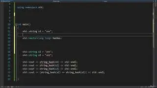 005 Код Хэширование строк String hashing с++