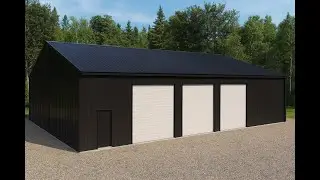 Custom 60x80 Gable Roof Shop Kit [Revolutionary Design]