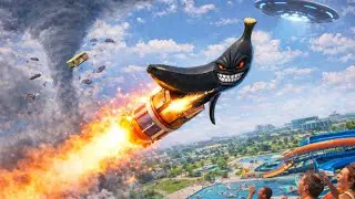 🖤 Black Banana Mod Goes to SPACE! 🍌🚀 Launcher Jumps, Water Ragdolls & Ridiculous Fails (4K)