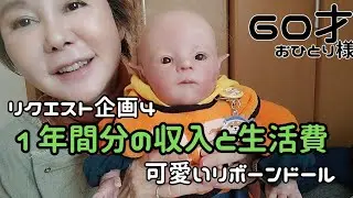 【６０才おひとり様】１年間の収入と生活費の公開✿リボーンドール✿リクエスト企画４