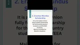 Fully funded Scholarships for Germany | #shorts