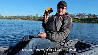 We Ran a FluxJet Kayak on a DeWalt Power Tool Battery (Backup Test)