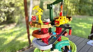 Thomas & Friends multi level trains and cranes with cranky review&nbsp;