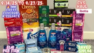 CVS haul 9/14~9/27/25 | 🔥MM Crest, Colgate & Covergirl | Cheap Poise, U by Kotex & Scott 